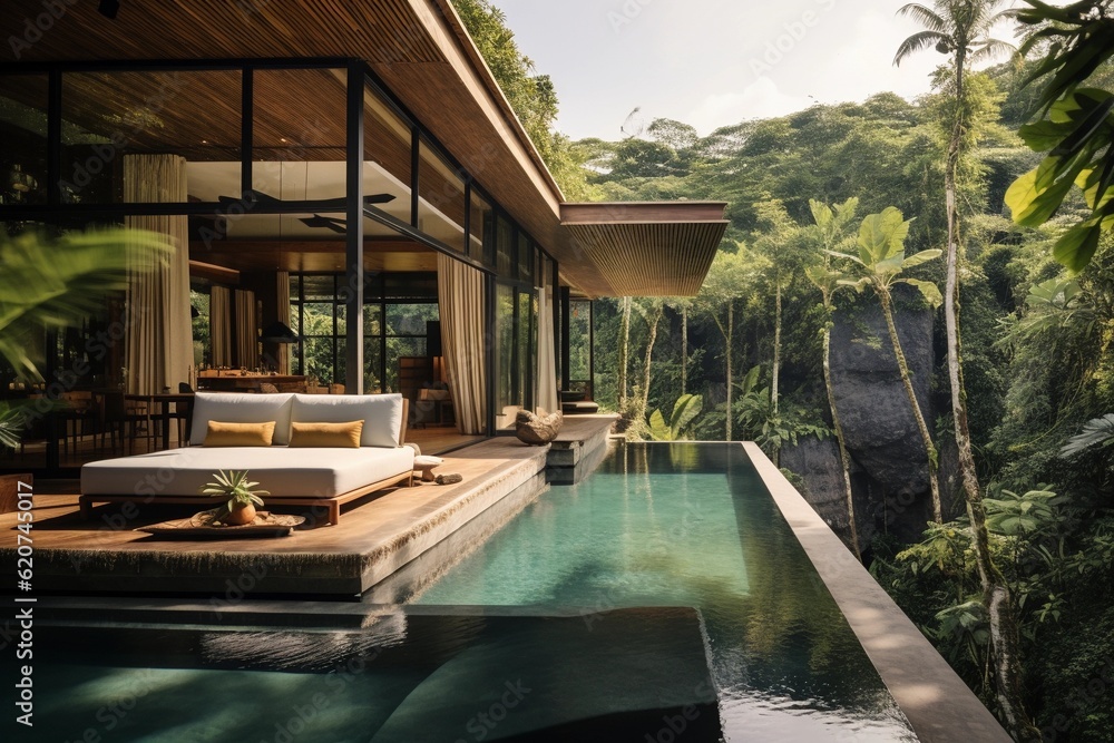 Beautiful Balinese home, Generative Ai