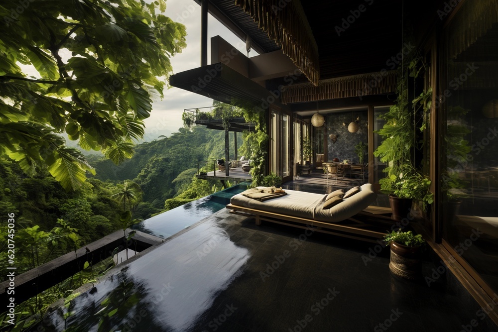 Beautiful Balinese home, Generative Ai