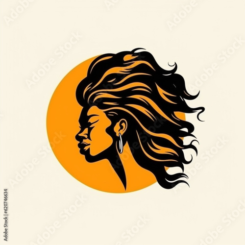 Silhouette of African woman 