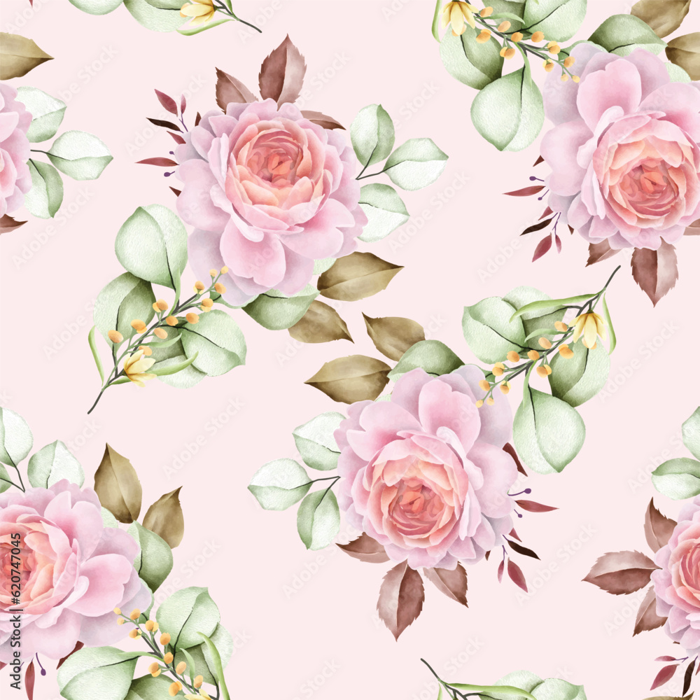 vintage floral seamless pattern design
