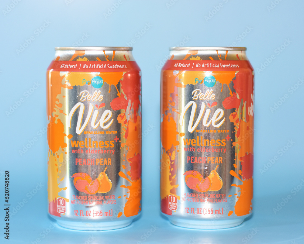 Belle Vie Flavored Sparkling Water Stock Photo | Adobe Stock