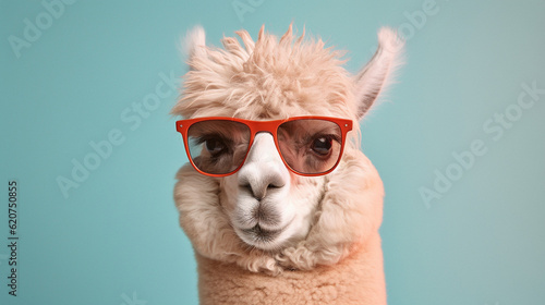 Generative AI, Alpacadorable: A Stylish Alpaca Sporting Sunglasses © icehawk33
