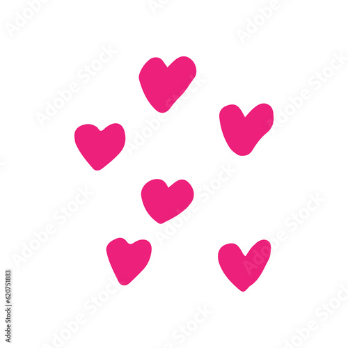 pink hearts pattern