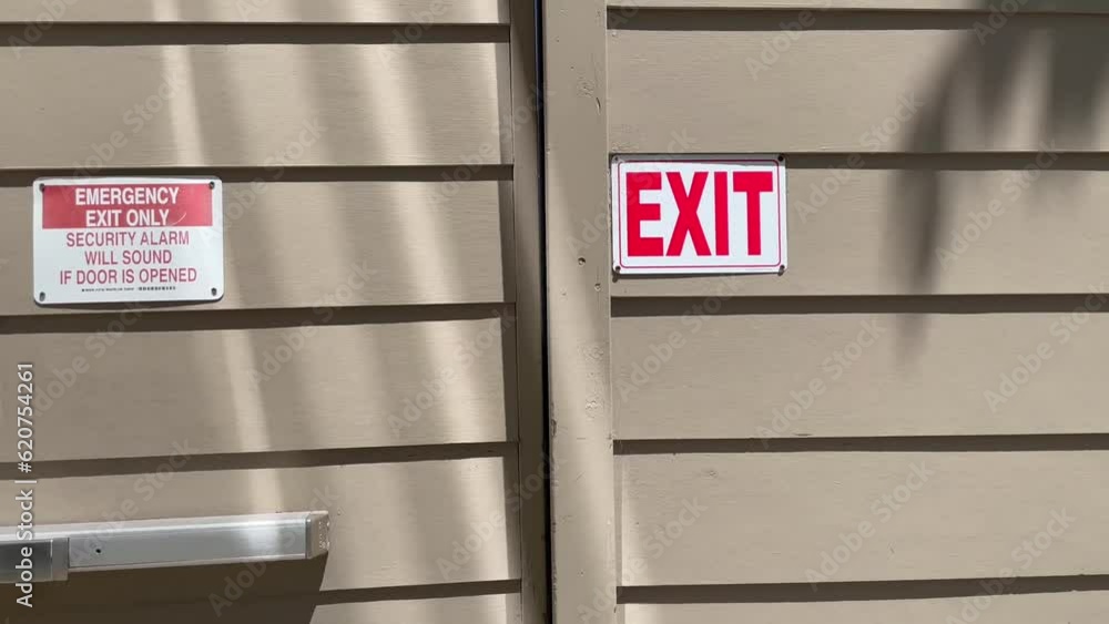 Emergency exit door for quick and safe evacuation Emergency exit door for quick and safe evacuation