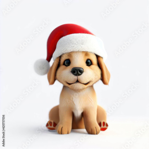 Digital Pup Delight: A 3D Canine Creation, Generative AI © faical