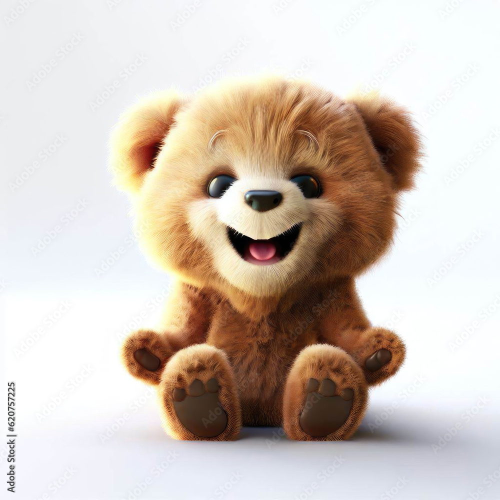 Fluffy Wonder: The AI-Rendered Bear, Generative AI Fluffy Wonder: The AI-Rendered Bear, Generative AI