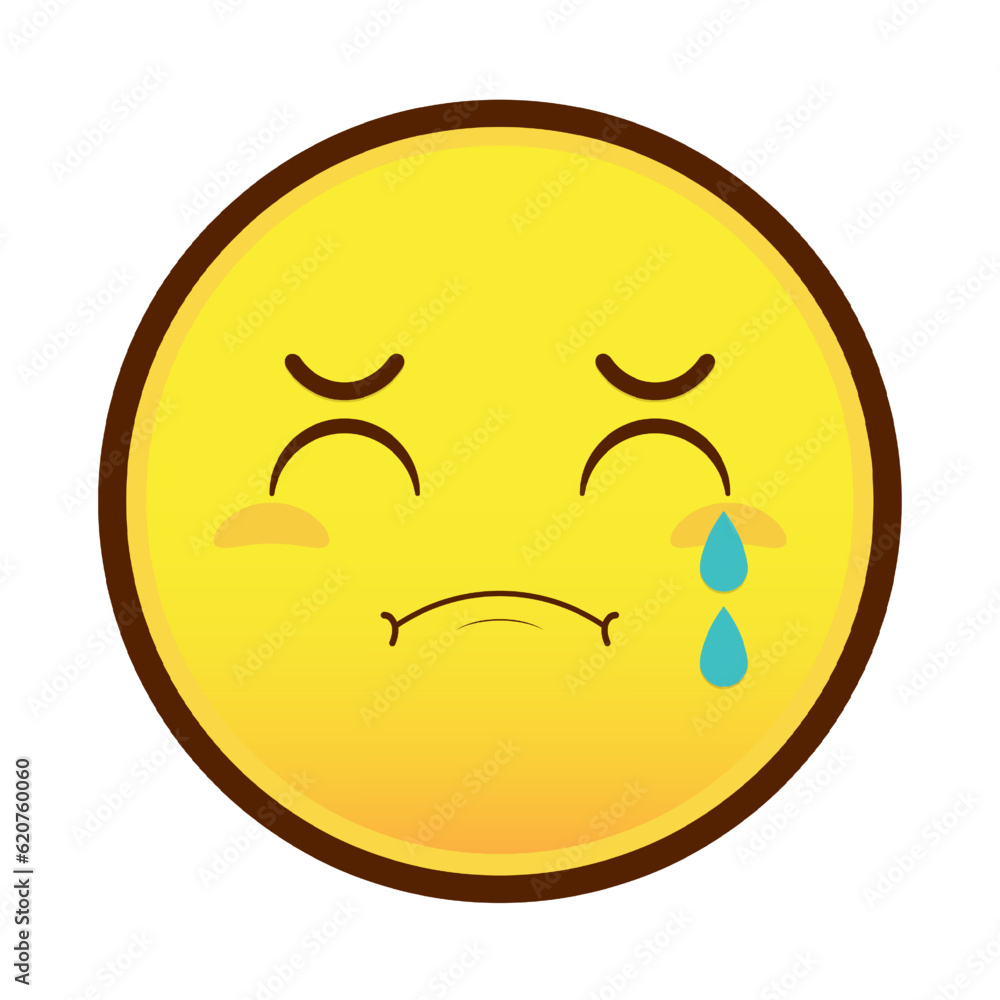 emoji crying and scared face cartoon cute emoji crying and scared face cartoon cute