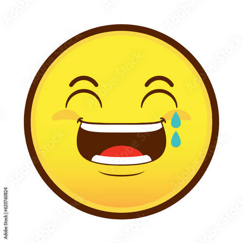 emoji laughing face cartoon cute