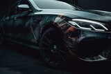 Artistic design for car decals and livery. Generative AI
