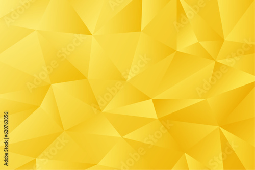 Aabstract yellow low poly, polygon, triangle mosiac background vector.