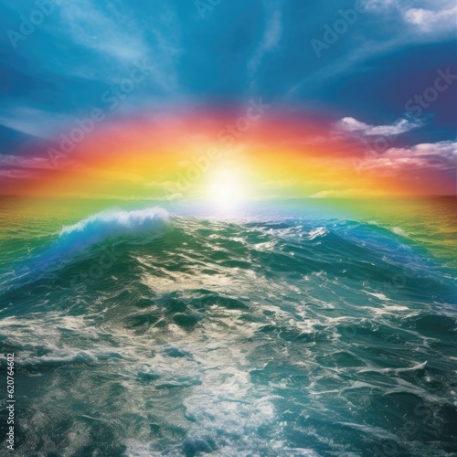 Rainbow over Ocean