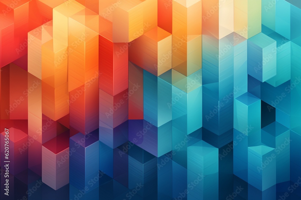 Contemporary Geometric Patterned Background Created with Generative AI Contemporary Geometric Patterned Background Created with Generative AI