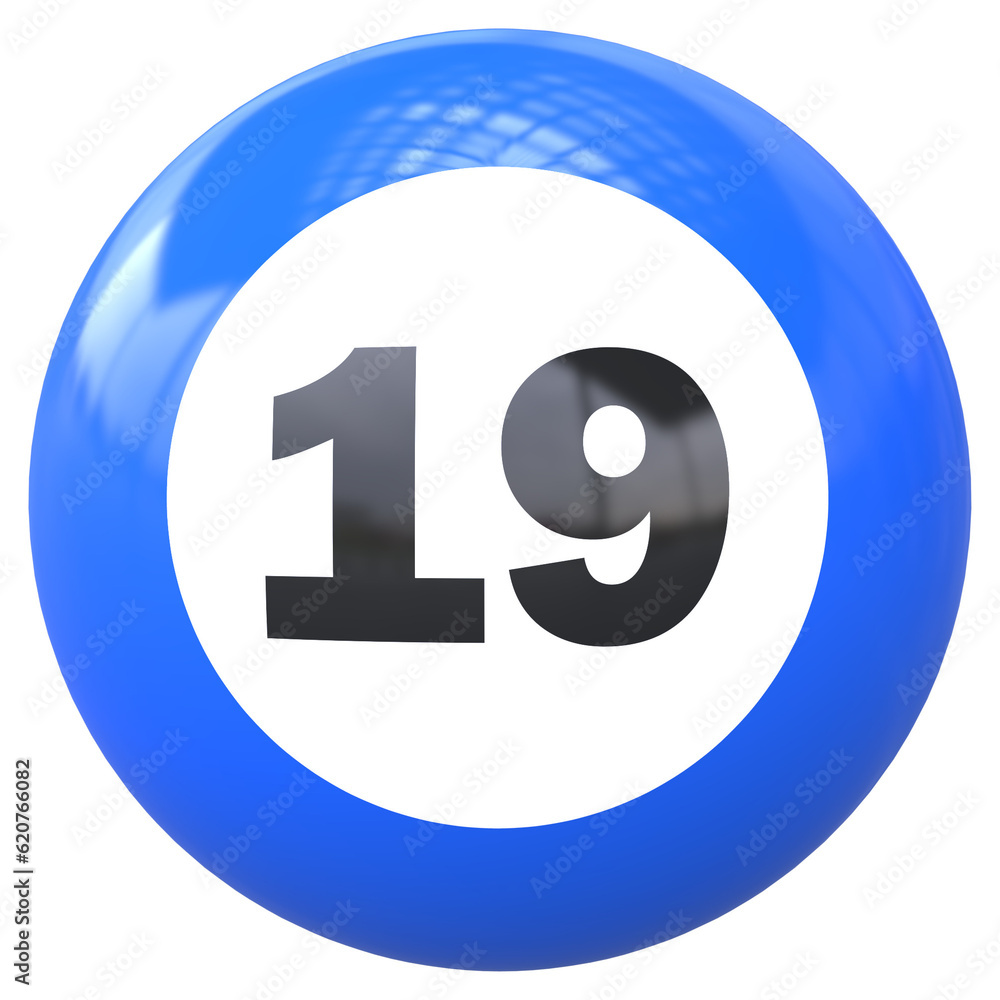 Ball 3D Number 19 Ball 3D Number 19
