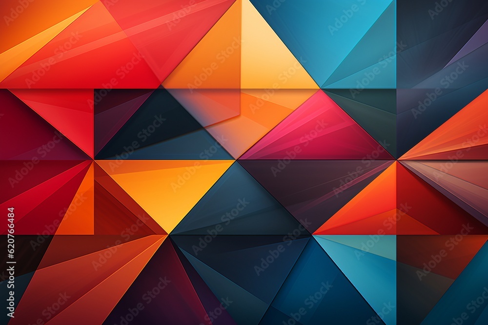 Contemporary Geometric Patterned Background Created with Generative AI Contemporary Geometric Patterned Background Created with Generative AI