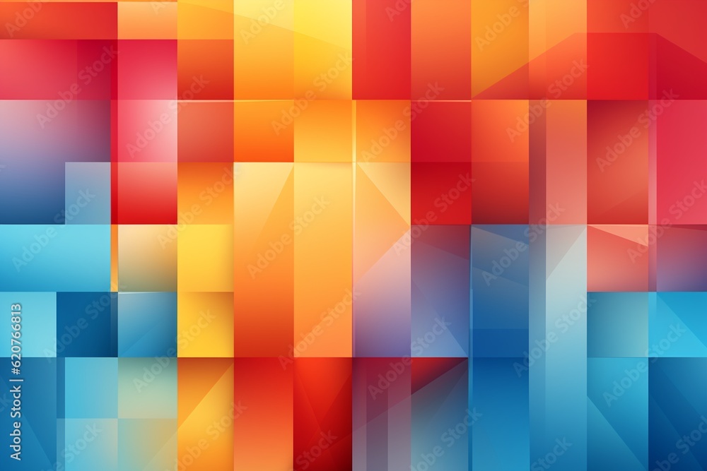 Obraz premium Contemporary Geometric Patterned Background Created with Generative AI