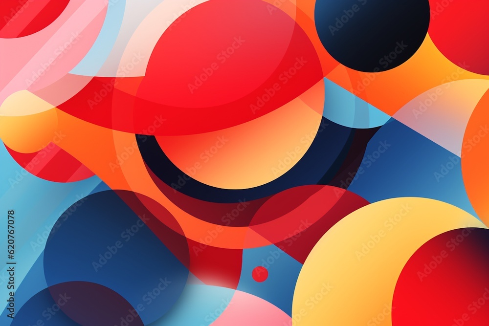 Obraz premium Contemporary Geometric Patterned Background Created with Generative AI