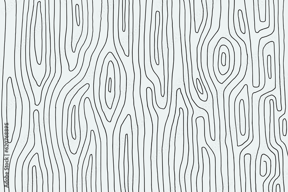 Hand illustrated wood texture line art pattern background - obrazy, fototapety, plakaty 