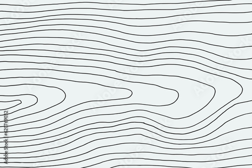 Hand illustrated wood texture line art pattern background © YandiDesigns