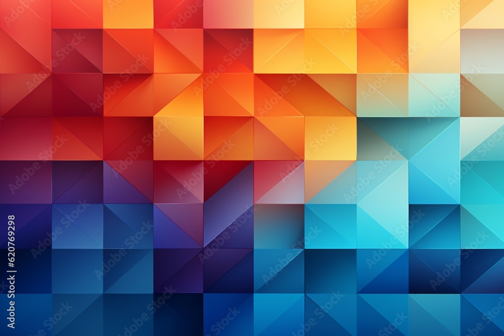 Obraz premium Contemporary Geometric Patterned Background Created with Generative AI