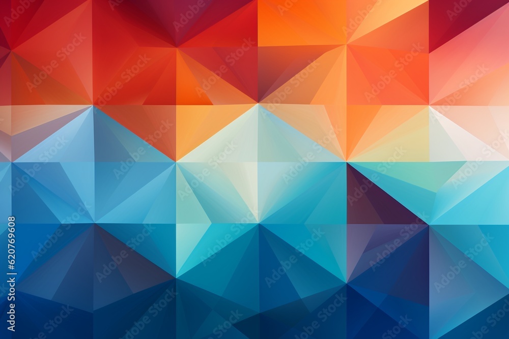 Obraz premium Contemporary Geometric Patterned Background Created with Generative AI
