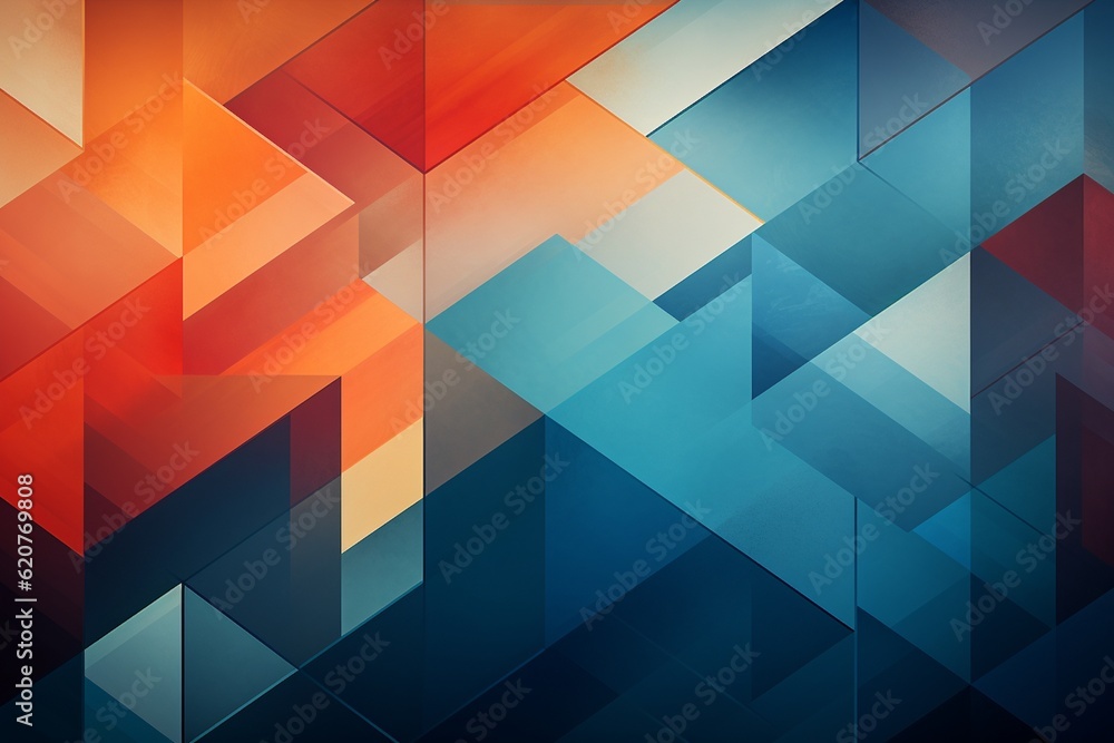 Contemporary Geometric Patterned Background Created with Generative AI Contemporary Geometric Patterned Background Created with Generative AI
