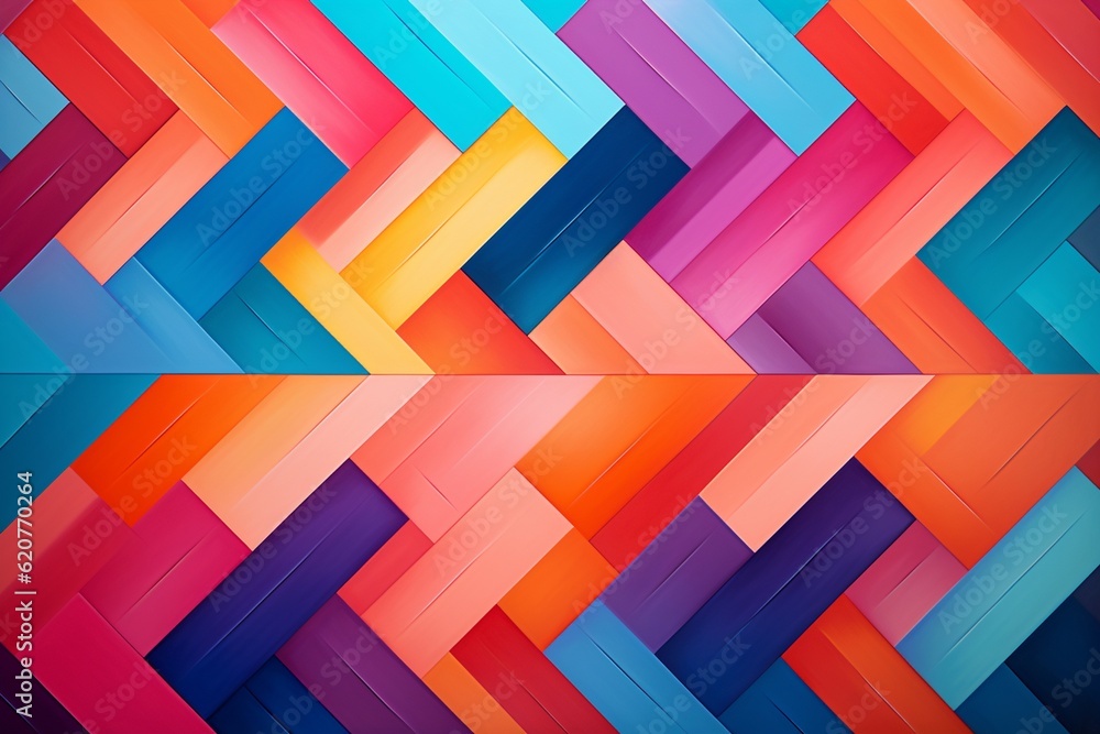 Contemporary Geometric Patterned Background Created with Generative AI Contemporary Geometric Patterned Background Created with Generative AI