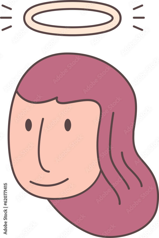 Angel line filled icon. Face Halloween icon. Face Halloween simple cartoon style. Halloween avatar decorative elements. Angel line filled icon. Face Halloween icon. Face Halloween simple cartoon style. Halloween avatar decorative elements.