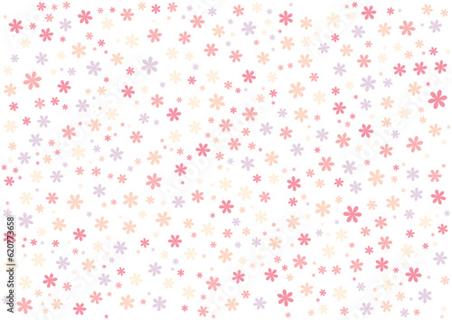 colorful flower seamless pattern background