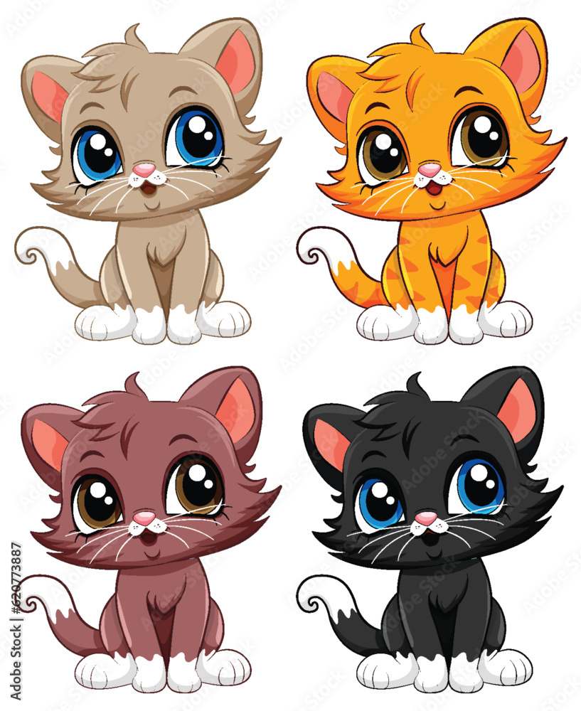 Collection of Cats Vector Collection of Cats Vector
