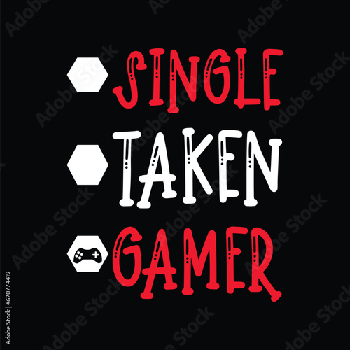 Single Taken Gamer SVG