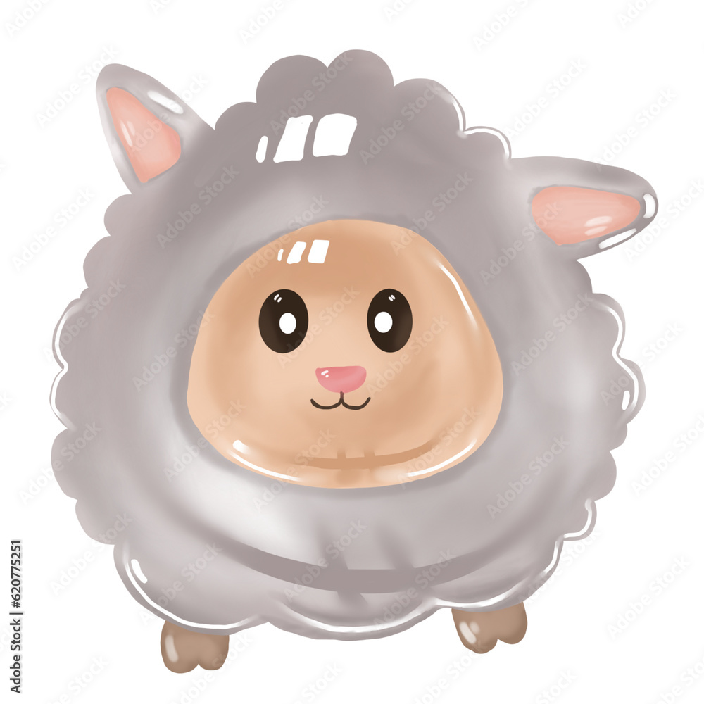 Obraz premium cartoon sheep