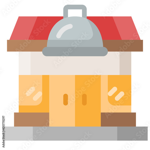 restaurant flat icon