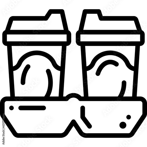 take away line icon