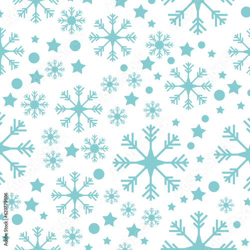 Digital png illustration of snowflakes and little stars on transparent background