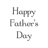 Digital png illustration of father's day text on transparent background