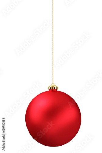 Digital png photo of christmas bauble on transparent background