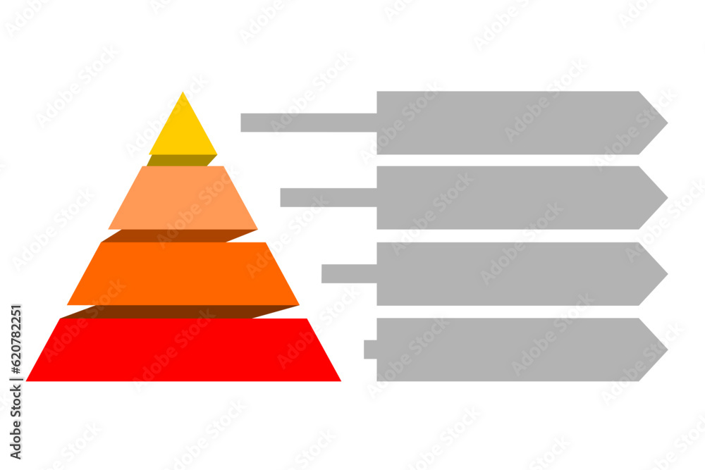 Photo &amp; Art Print Infographic illustration of yellow and red triangles ...