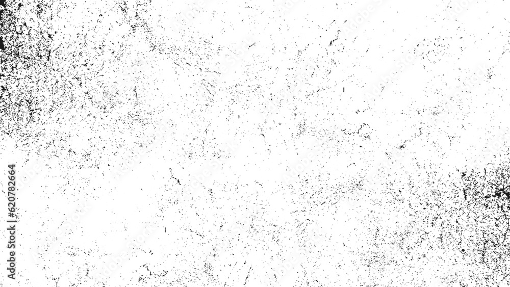 Dust Overlay Distress Grainy Grungy Effect. Distressed Backdrop Vector Illustration. Isolated Black on White Background. Trendy Design.
