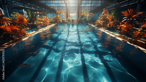 Swimming Pool. Generative Ai