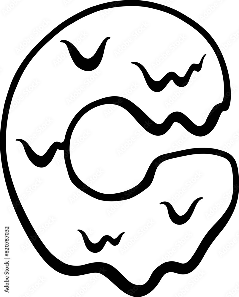 Happy Halloween Melted Dripping Alphabet C Happy Halloween Melted Dripping Alphabet C