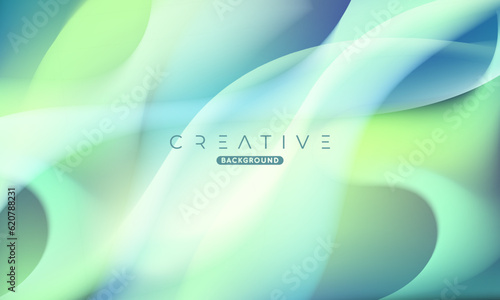 Abstract liquid gradient Background. Fluid colour mix. Green vivid Color blend. Modern Design Template For Your ads, Banner, Poster, Cover, Web, Brochure, and flyer. Vector Eps 10
