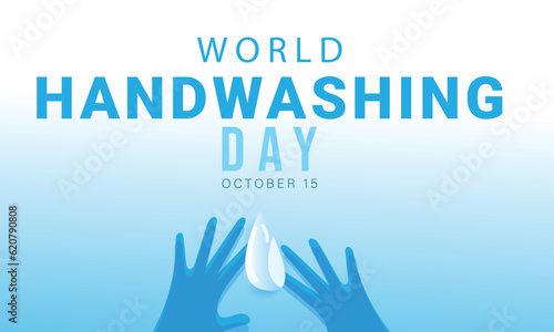 World handwashing day. background, banner, card, poster, template. Vector illustration.