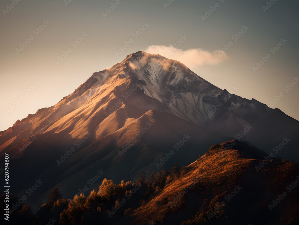 sunrise in the mountains