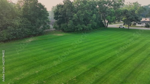 Wallpaper Mural Lawn stripes from the air via drone. Torontodigital.ca