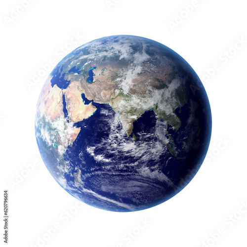 Earth - Isolated on White Background