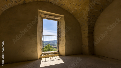 renovated interior of a medieval building