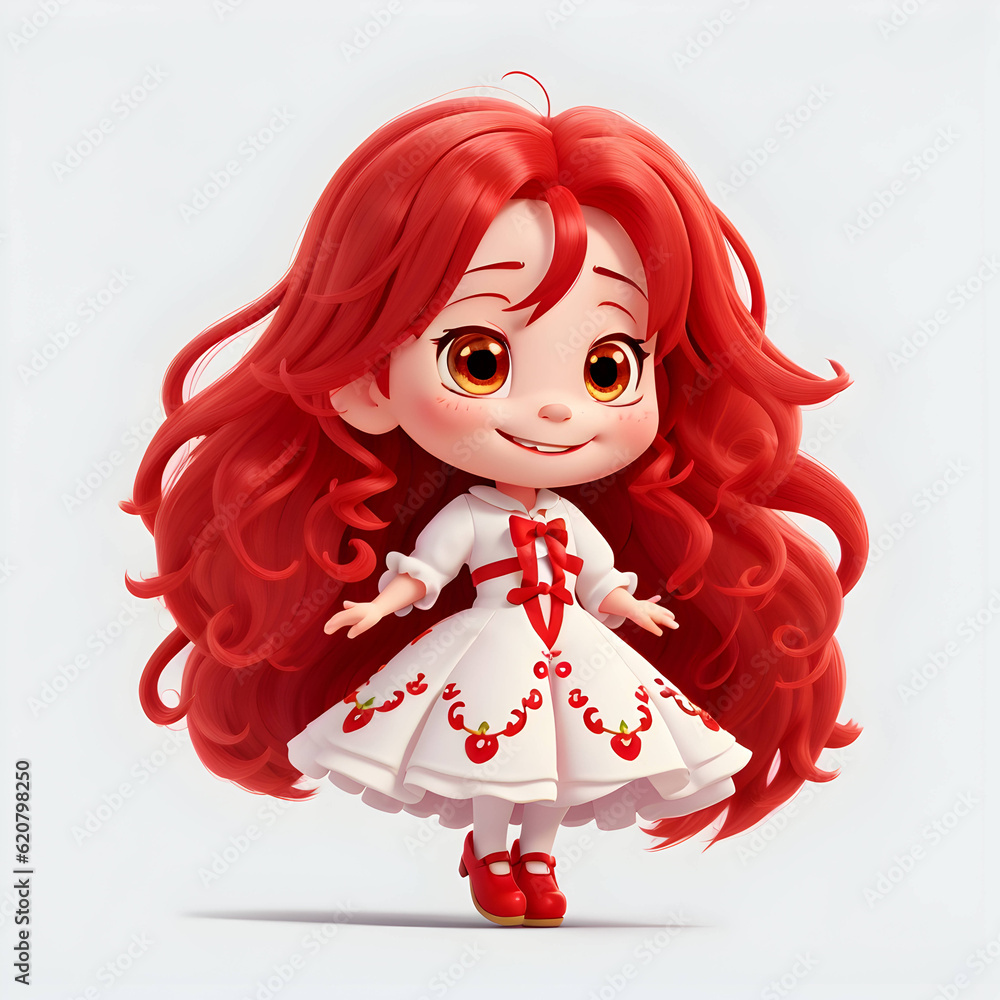 doll in red doll in red
