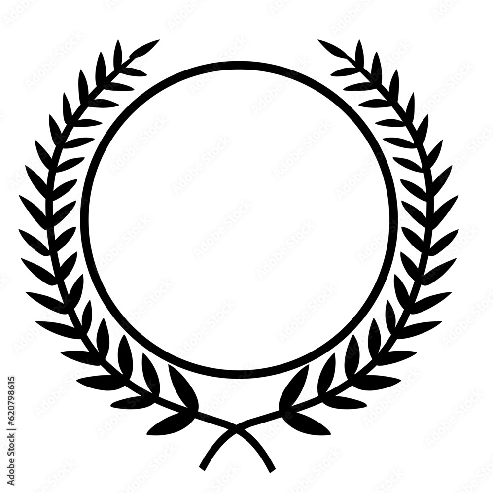 Laurel wreath award badge Laurel wreath award badge