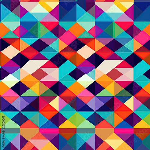 Trendy Geometric Patterns: Vibrant Abstractions This collection title highlights the key features of your pattern collection, emphasizing the trendy nature of the designs and the use of vibrant color.