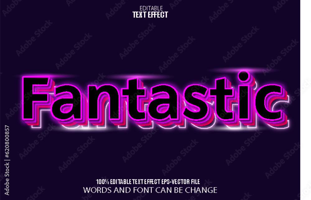 Fantastic Editable Text Effect 3D Neon Style Fantastic Editable Text Effect 3D Neon Style